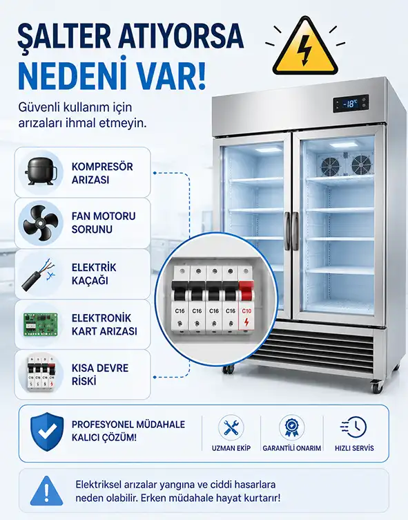 Endüstriyel Buzdolabı Şalter Attırıyor